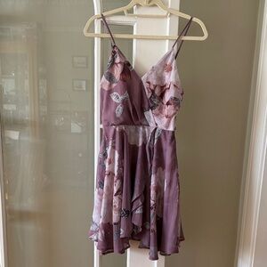 Windsor Floral Mauve Dress